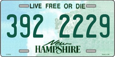 NH license plate 3922229