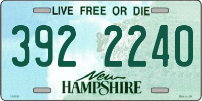 NH license plate 3922240