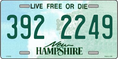 NH license plate 3922249