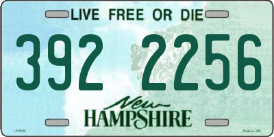 NH license plate 3922256