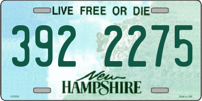 NH license plate 3922275