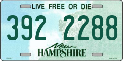 NH license plate 3922288