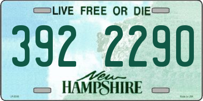 NH license plate 3922290