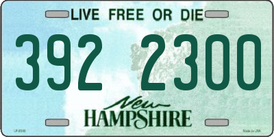 NH license plate 3922300