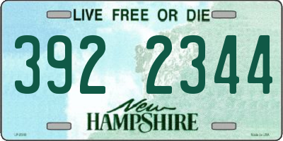 NH license plate 3922344