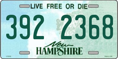 NH license plate 3922368