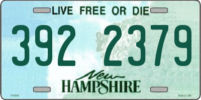 NH license plate 3922379