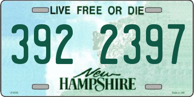 NH license plate 3922397