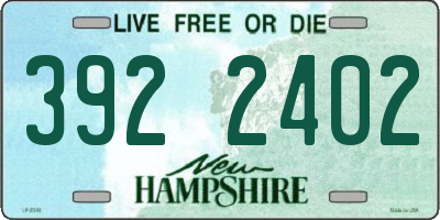 NH license plate 3922402