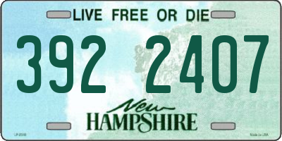 NH license plate 3922407