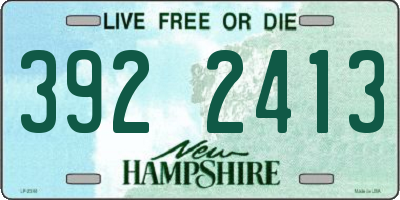 NH license plate 3922413