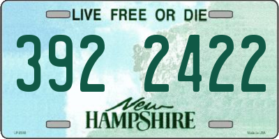 NH license plate 3922422