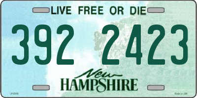 NH license plate 3922423