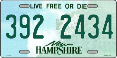 NH license plate 3922434