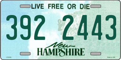 NH license plate 3922443