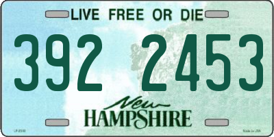 NH license plate 3922453