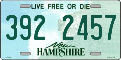 NH license plate 3922457