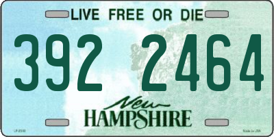 NH license plate 3922464