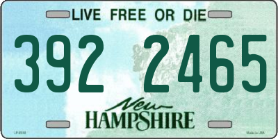 NH license plate 3922465