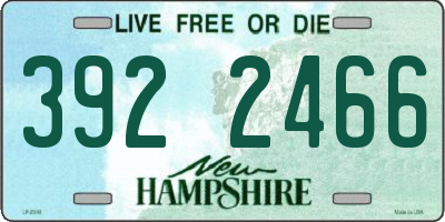 NH license plate 3922466