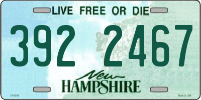 NH license plate 3922467