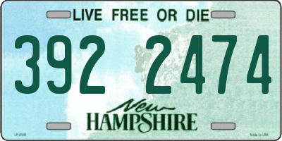 NH license plate 3922474