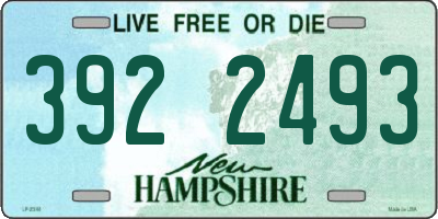 NH license plate 3922493