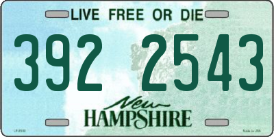 NH license plate 3922543