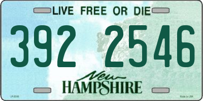NH license plate 3922546