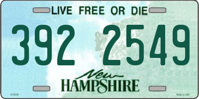 NH license plate 3922549