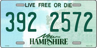 NH license plate 3922572