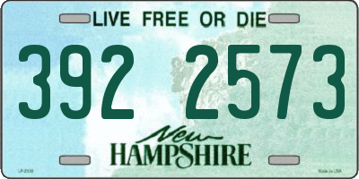 NH license plate 3922573