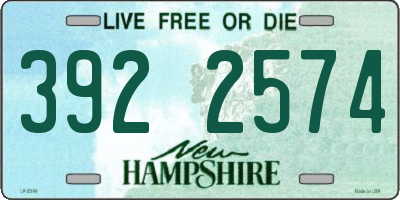 NH license plate 3922574