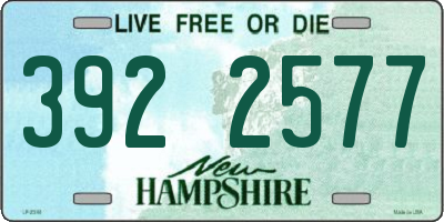 NH license plate 3922577