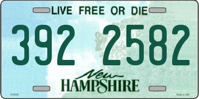 NH license plate 3922582