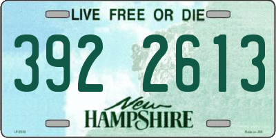 NH license plate 3922613