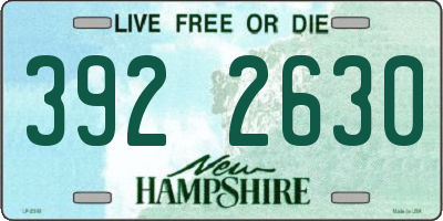 NH license plate 3922630