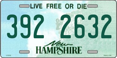 NH license plate 3922632