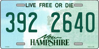 NH license plate 3922640