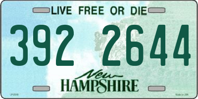 NH license plate 3922644