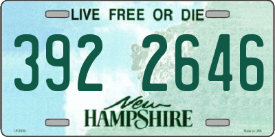 NH license plate 3922646