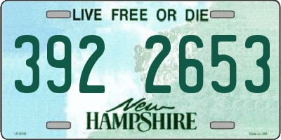 NH license plate 3922653
