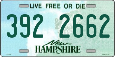 NH license plate 3922662
