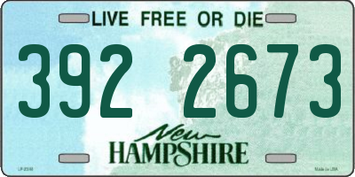 NH license plate 3922673