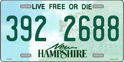 NH license plate 3922688