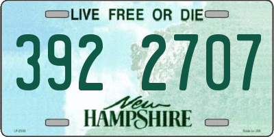 NH license plate 3922707