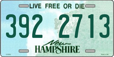 NH license plate 3922713