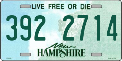 NH license plate 3922714