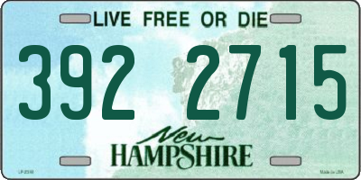 NH license plate 3922715