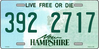NH license plate 3922717